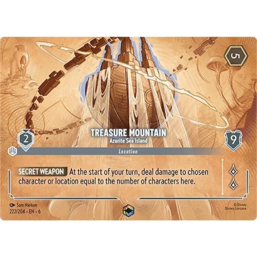 Treasure Mountain - Azurite Sea Island (Ench) Enchanted Azurite Sea 222/204 NM